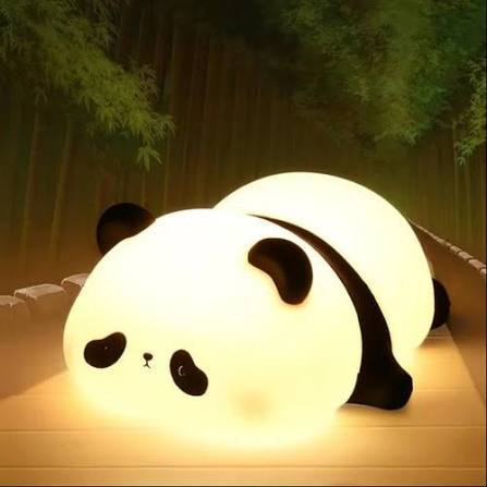 Cute Panda Night Light Silicone Soft Lamp Portable And Child Safe Bedside Light Reliable Performance And Everyday Lighting Support